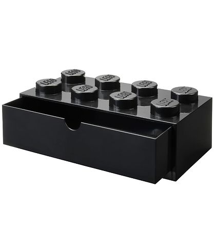 LEGO® Storage Opbevaringsskuffe - 8 Knopper - 31x15x9 - Sort LEGO® Storage Opbevaringsskuffe - 8 Knopper - 31x15x9 - Sort