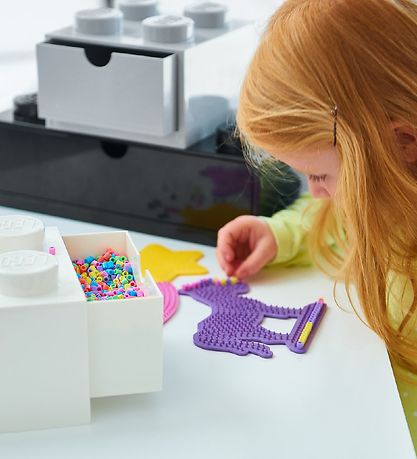 LEGO® Storage Opbevaringsskuffe - 4 Knopper - 15x15x9 - Grå