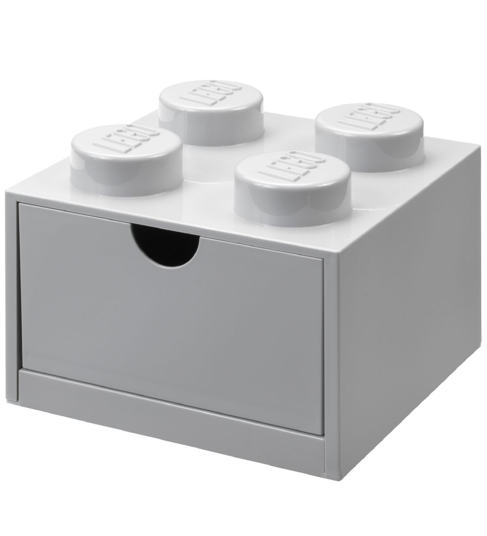 LEGO® Storage Opberglade - 4 Knoppen - 15x15x9 - Grijs - LEGO® Storage - OneSize - Opberglades
