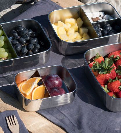 Yummii Yummii Bento Small - m. 2 Rum - Rustfrit Stål