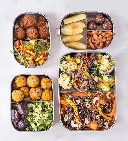 Yummii Yummii Bento Large - m. 3 Rum - Rustfrit Stål