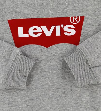 Levis Sweatshirt - Batwing Crew Neck - Gråmeleret