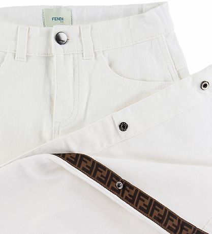 Fendi Jeans - 3/4 - Hvid Fendi Jeans - 3/4 - Hvid