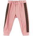 Fendi Bukser - Rosa m. Logostribe