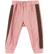 Fendi Bukser - Rosa m. Logostribe Fendi Bukser - Rosa m. Logostribe