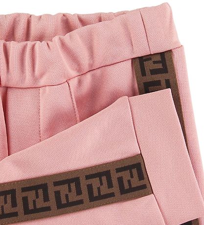 Fendi Bukser - Rosa m. Logostribe Fendi Bukser - Rosa m. Logostribe