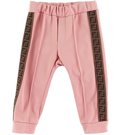 Fendi Bukser - Rosa m. Logostribe Fendi Bukser - Rosa m. Logostribe