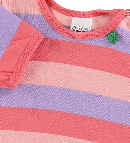 Freds World T-shirt - Multi Stripe - Koral Freds World T-shirt - Multi Stripe - Koral