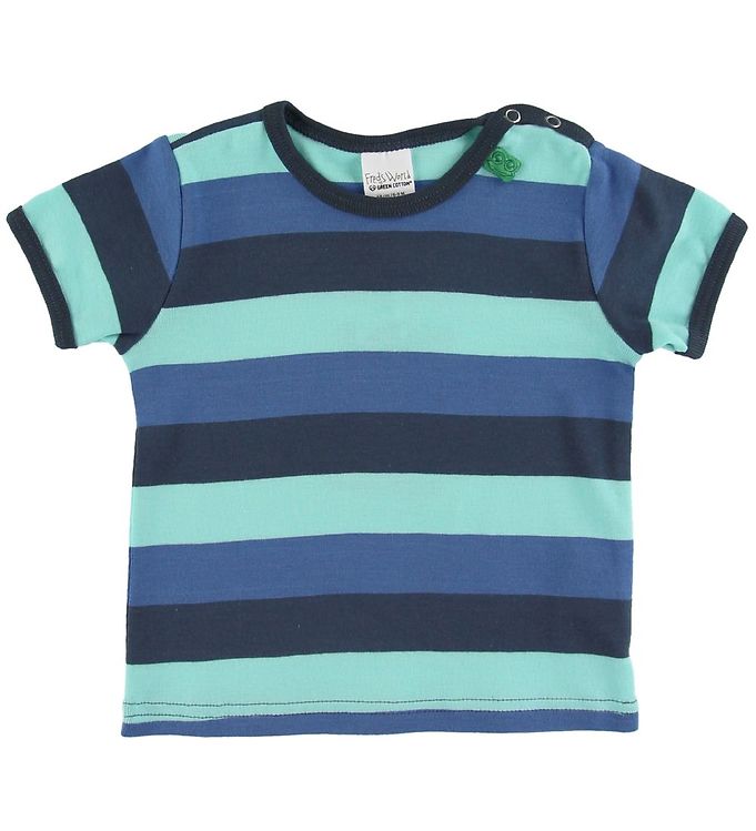 Freds World T-shirt - Multi Stripe - Blå