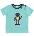Freds World T-shirt - Hello Robot - Aqua Freds World T-shirt - Hello Robot - Aqua