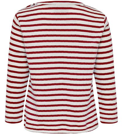 Hummel Blouse - HMLRumle - Wit/Bordeaux streep Hummel Blouse - HMLRumle - Wit/Bordeaux streep