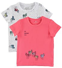 Name It T-shirts - 2-pak - NbmJefiko - Calypso Coral Name It T-shirts - 2-pak - NbmJefiko - Calypso Coral