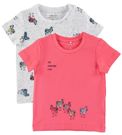 T-shirts Name It - 2 Pack - NbmJefiko - Calypso Coral T-shirts Name It - 2 Pack - NbmJefiko - Calypso Coral