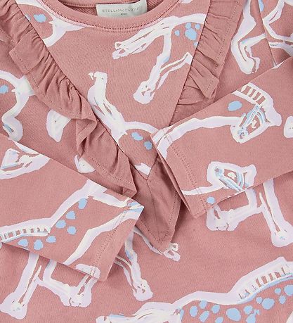 Stella McCartney Kids Kjole - Painted Horses - Rosa Stella McCartney Kids Kjole - Painted Horses - Rosa