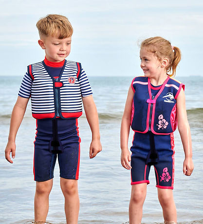 Konfidence Svømmevest - Original - Navy Hibiscus Konfidence Svømmevest - Original - Navy Hibiscus