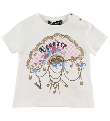 Versace T-shirt - Hvid m. Logo Versace T-shirt - Hvid m. Logo