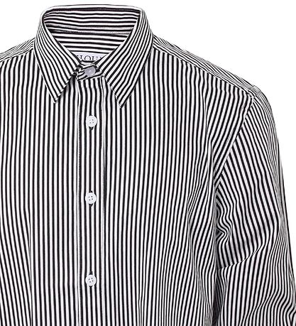 Hound Skjorte - Sort/Hvidstribet Hound Skjorte - Sort/Hvidstribet