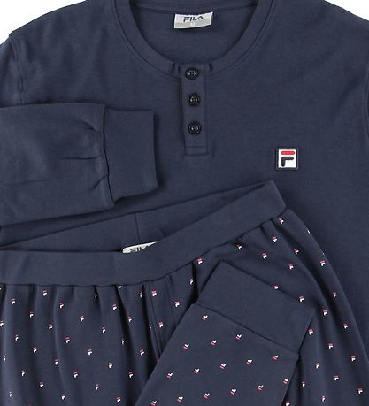 Fila Schlafanzug - Navy m. Punkte