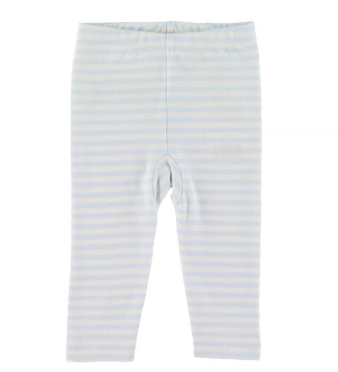 Fixoni Leggings - Light Blue m. Striber