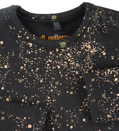 Soft Gallery Bluse - Bella - Jet Black m. Splash Soft Gallery Bluse - Bella - Jet Black m. Splash