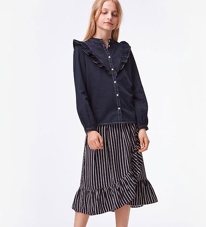 Molo Nederdel - Blondie - Vertical BW Stripe Molo Nederdel - Blondie - Vertical BW Stripe