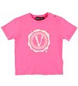Versace T-shirt - Fuchsia m. Logo Versace T-shirt - Fuchsia m. Logo