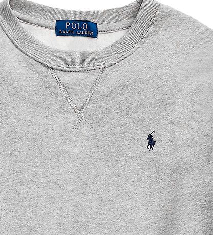 Polo Ralph Lauren Sweatshirt - Gråmeleret m. Logo