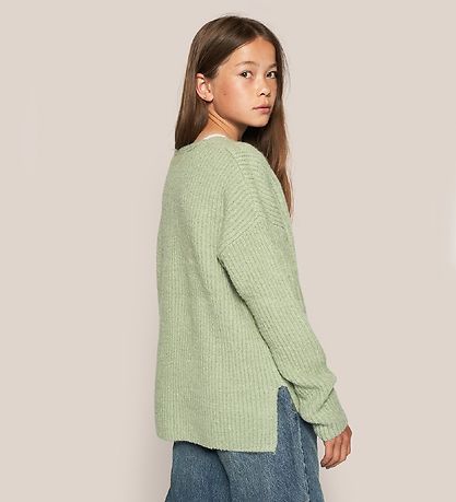 Grunt Bluse - Strik - Define V-neck - Pastelgrøn