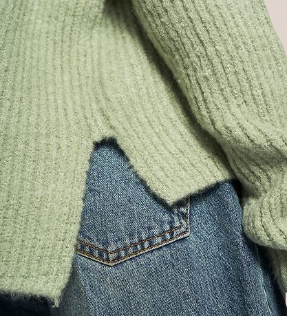 Grunt Bluse - Strik - Define V-neck - Pastelgrøn