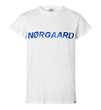 Mads Nørgaard T-shirt - Tuvina - Hvid m. Blå Mads Nørgaard T-shirt - Tuvina - Hvid m. Blå