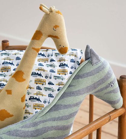 Smallstuff Bamse - 40 cm - Zebra - Grå/Grøn