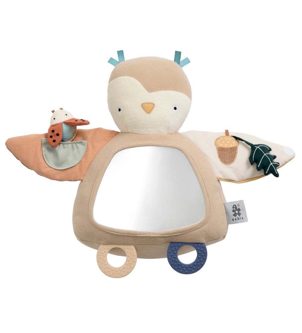 Sebra Aktivitätsspiegel - The Owl Blinky - Maple Beige - Sebra - One Size - Motorikspielzeug