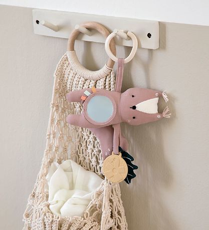 Sebra Aktivitetslegetøj - Egernet Zappy - 19 cm - Misty Rose