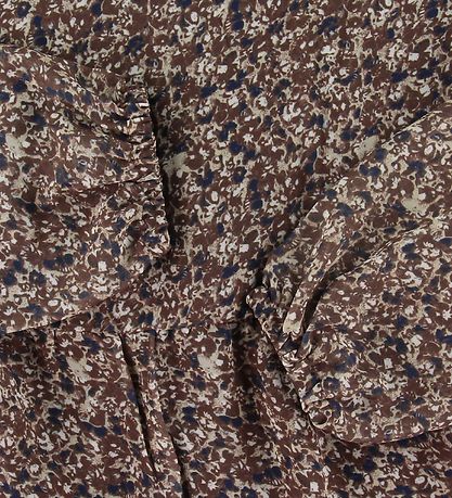 LMTD Kjole - NlfJinet - Chestnut m. Blomster LMTD Kjole - NlfJinet - Chestnut m. Blomster