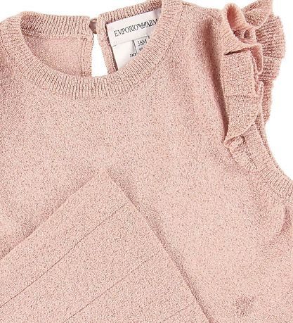 Emporio Armani Kjole - Rosa m. Glimmer