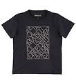 Emporio Armani T-shirt - Navy m. Broderi