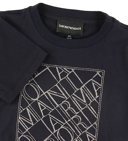 T-Shirt Emporio Armani - Marine av. Broderie T-Shirt Emporio Armani - Marine av. Broderie