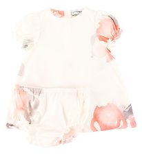 Emporio Armani Kjole m. Bloomers - Hvid m. Blomster Emporio Armani Kjole m. Bloomers - Hvid m. Blomster