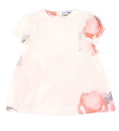 Emporio Armani Kjole m. Bloomers - Hvid m. Blomster Emporio Armani Kjole m. Bloomers - Hvid m. Blomster