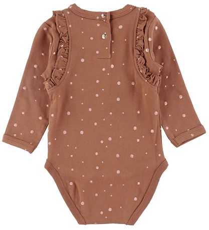 Minymo Body l/æ - Brun m. Prikker Minymo Body l/æ - Brun m. Prikker