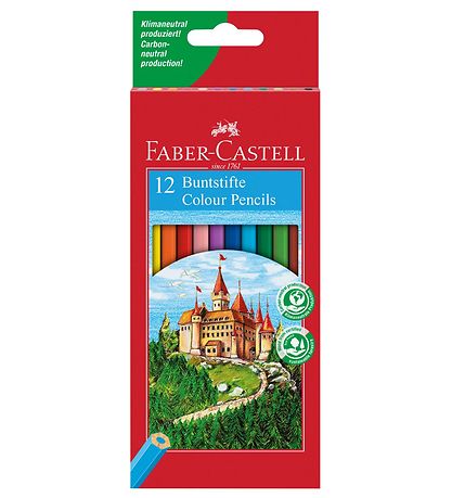 Faber-Castell Farveblyanter - Slot - 12 stk - Multifarvet Faber-Castell Farveblyanter - Slot - 12 stk - Multifarvet