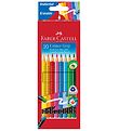 Faber-Castell Farveblyanter m. Viskelæder - Grip - 10 stk - Mult Faber-Castell Farveblyanter m. Viskelæder - Grip - 10 stk - Mult