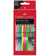 Faber-Castell Farveblyanter - Grip - 12 stk - Pastel/Neon/Metall Faber-Castell Farveblyanter - Grip - 12 stk - Pastel/Neon/Metall