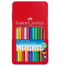 Faber-Castell Farveblyanter - Grip - Akvarel - 12 stk - Multi Faber-Castell Farveblyanter - Grip - Akvarel - 12 stk - Multi