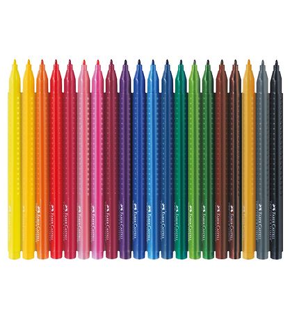 Faber-Castell Markers - Grip - 20 pcs - Multicoloured Faber-Castell Markers - Grip - 20 pcs - Multicoloured