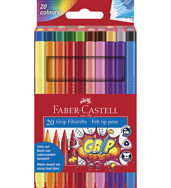 Faber-Castell Markers Grip 20 pcs Multicoloured KW IE