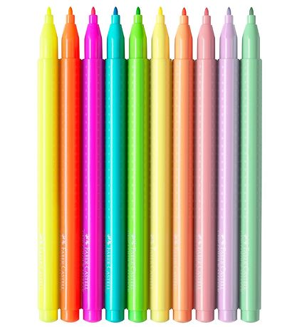 Faber-Castell Tuscher - Grip - 10 stk - Neon/Pastel Faber-Castell Tuscher - Grip - 10 stk - Neon/Pastel