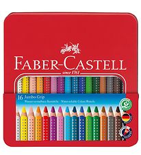 Faber-Castell Farveblyanter - Jumbo Grip - Akvarel - 16 stk - Mu Faber-Castell Farveblyanter - Jumbo Grip - Akvarel - 16 stk - Mu