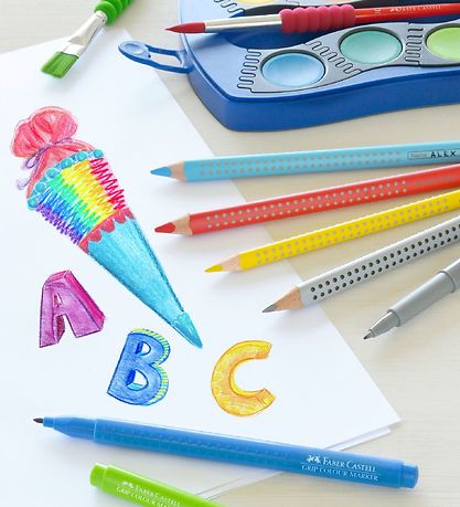 Faber-Castell Markers - Grip - 30 pcs - Multicoloured Faber-Castell Markers - Grip - 30 pcs - Multicoloured