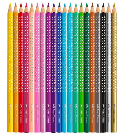 Faber-Castell Sparkle Tinæske - Farver/Spidser - 20 stk - Multi